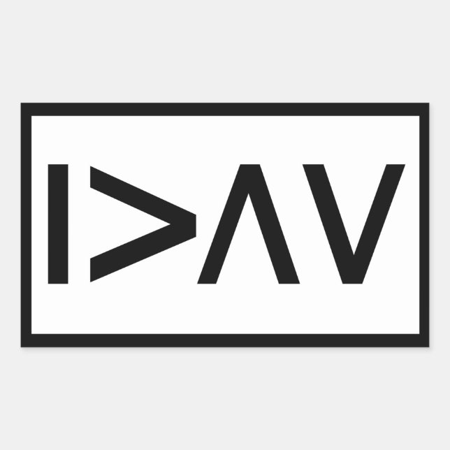 I am greater than my highs and lows - rectangle sticker (Front)