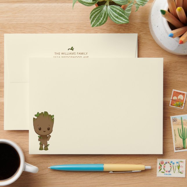 I am Groot | 1st Birthday Envelope (Desk)