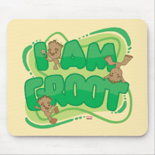 I Am Groot Character Art Text Mouse Pad