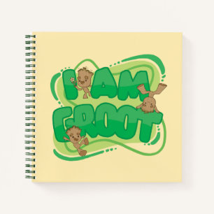 I Am Groot Character Art Text Notebook