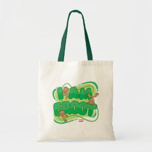 I Am Groot Character Art Text Tote Bag