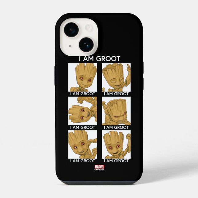 I Am Groot Mood Chart iPhone Case (Back)
