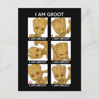 I Am Groot Mood Chart Postcard