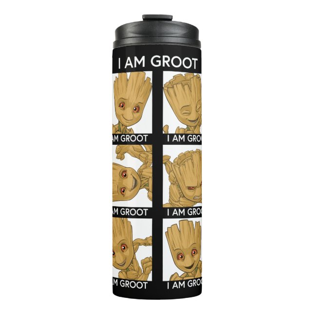 I Am Groot Mood Chart Thermal Tumbler (Front)