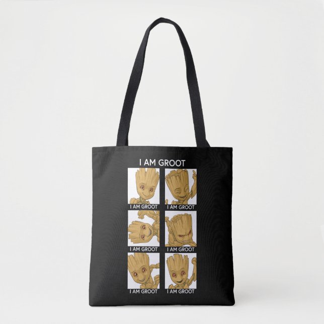 I Am Groot Mood Chart Tote Bag (Front)