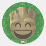 &quot;I Am Groot&quot; Text Emoji Classic Round Sticker