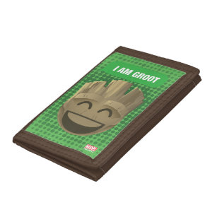 "I Am Groot" Text Emoji Trifold Wallet
