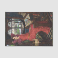 I am half sick of shadows decoupage
