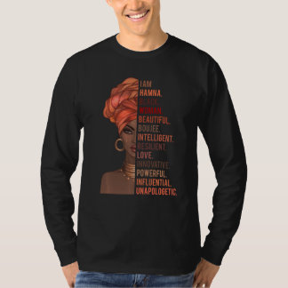 I Am Hamna Black Woman History Month 2020 Pride Me T-Shirt
