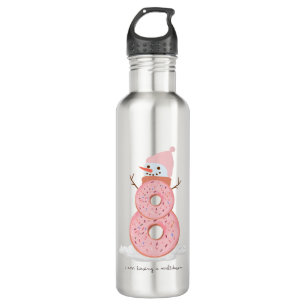 I am having a meltdown doughnut snowman 710 ml water bottle