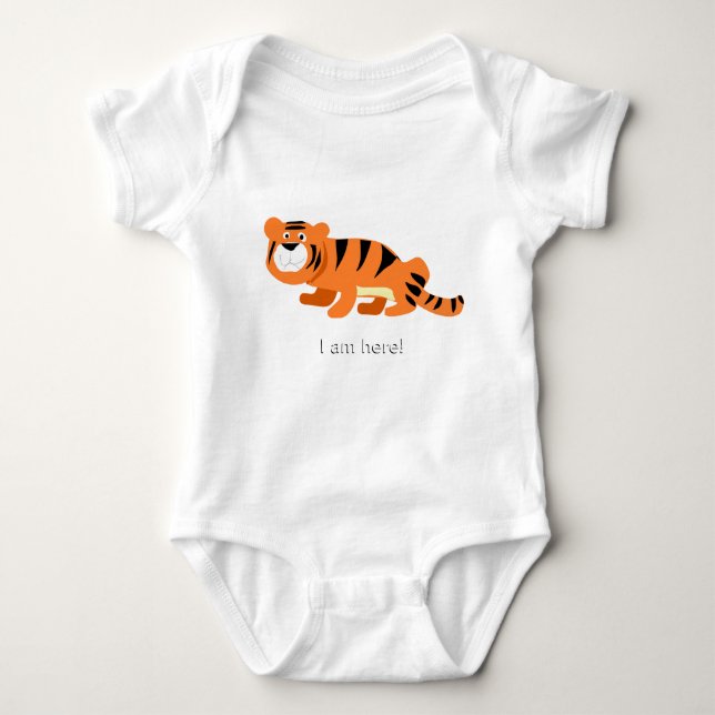 I am here baby bodysuit (Front)