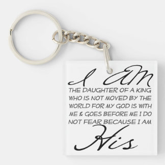 I am His Christian Inspiration Keychain
