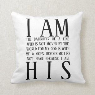 I Am His custom pillow