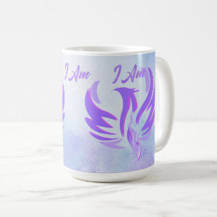 I Am I Am I Am Violet Flame Fire Bird Coffee Mug