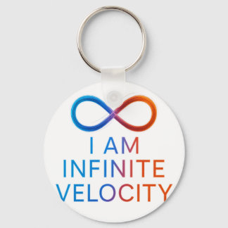 I AM Infinite Velocity – Quantum Energy Design Keychain