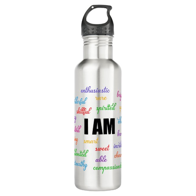 I Am Inspiration, Positive, Religious, Christian 710 Ml Water Bottle (Front)