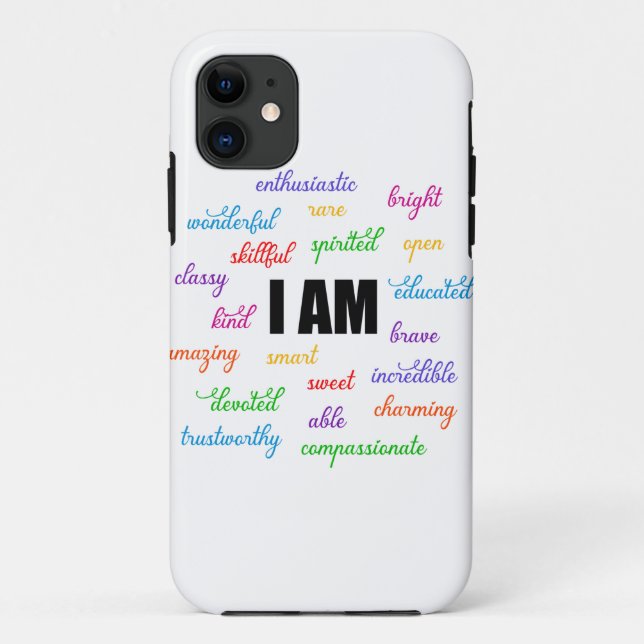 I Am Inspiration, Positive, Religious, Christian Case-Mate iPhone Case (Back)