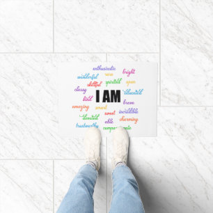 I Am Inspiration, Positive, Religious, Christian Doormat