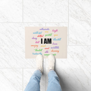 I Am Inspiration, Positive, Religious, Christian Doormat