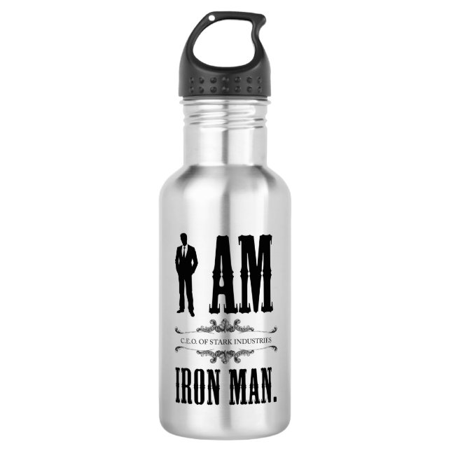 I Am Iron Man 532 Ml Water Bottle (Front)