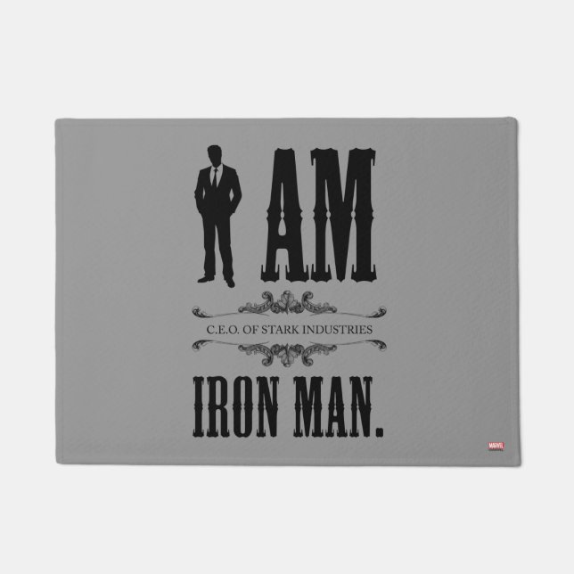 I Am Iron Man Doormat (Front)