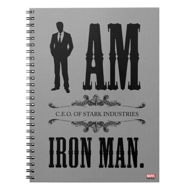 I Am Iron Man Notebook (Front)