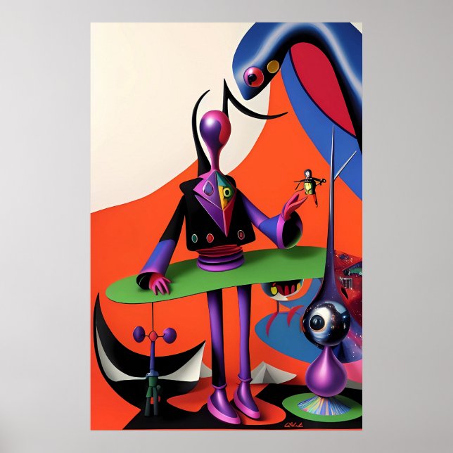 I Am Irony Man Ken Gauge Surrealism Poster (Front)