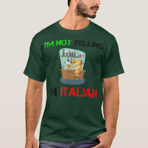 I Am Italian I Love Italy Beer Drinking Italia Piz T-Shirt