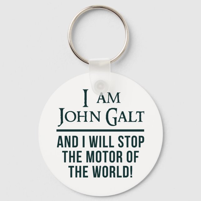 I Am John Galt Keychain (Front)