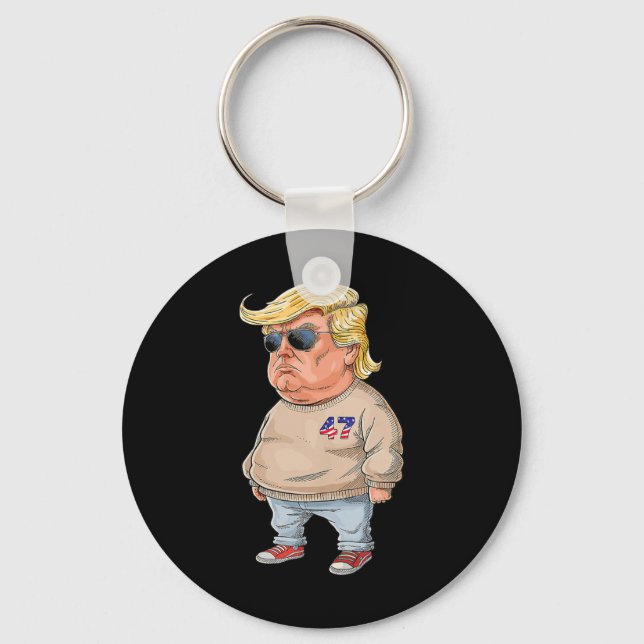 I Am Just A Chill Guy - Funny Chill Guy Meme Trump Keychain (Front)