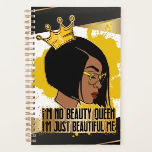 I am just beautiful me melanin poppin black women  planner