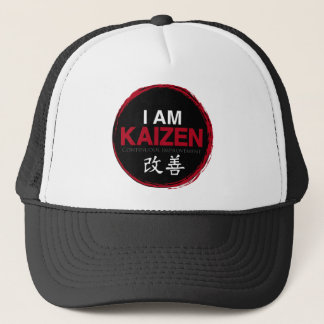 I Am Kaizen Logo - Continuous Improvement Trucker Hat