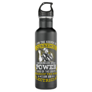 I Am Keeper Of Currents Electrician Electrical 710 Ml Water Bottle