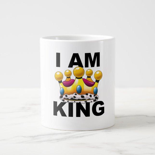 I am King Large Coffee Mug (Front)