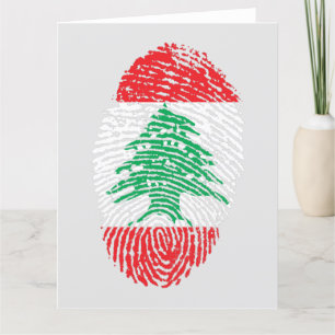 I Am Lebanese Thank You Card