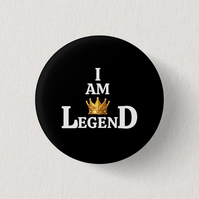 I Am Legend 1 Inch Round Button (Front)