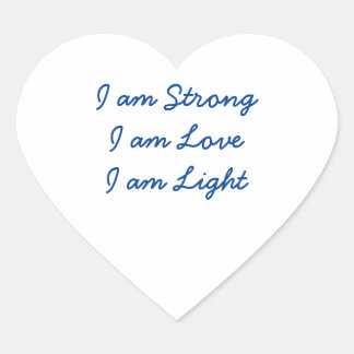 I am Light heart sticker