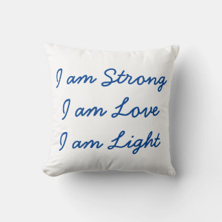 I am Light pillow (white)