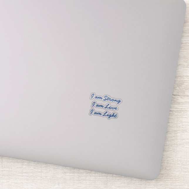 I am Light transparent sticker (Detail)