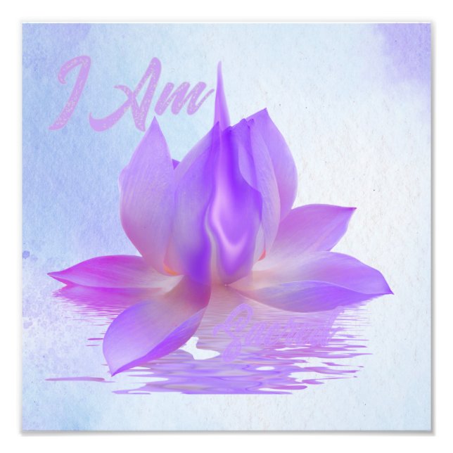 I Am Lotus Violet Flame Photo Print (Front)
