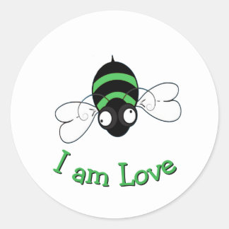I Am Love Bee Sticker