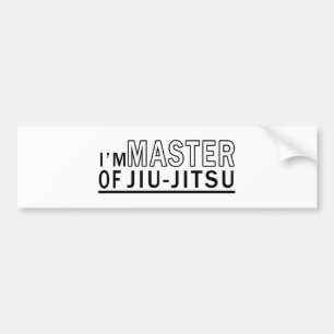 I am master of Jiu-Jitsu Bumper Sticker