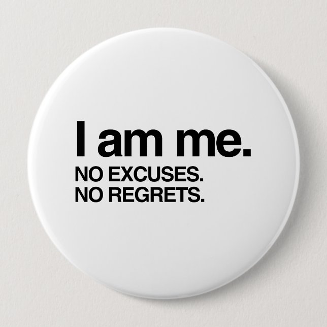 I AM ME 4 INCH ROUND BUTTON (Front)
