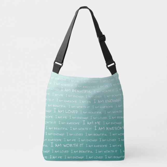 I am ME turquoise Crossbody Bag (Front)
