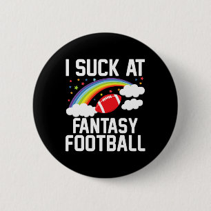 I Am Momma Men's Fantasy Football Loser - Black  2 Inch Round Button
