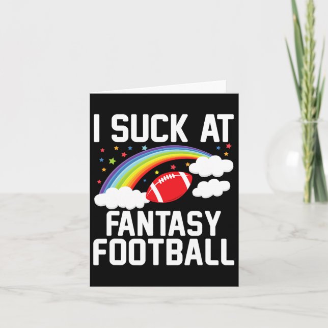 I Am Momma Men's Fantasy Football Loser - Black  Card (Front)