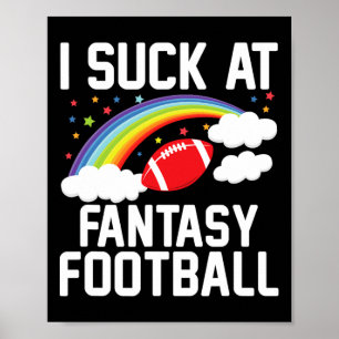 I Am Momma Men's Fantasy Football Loser - Black  Poster