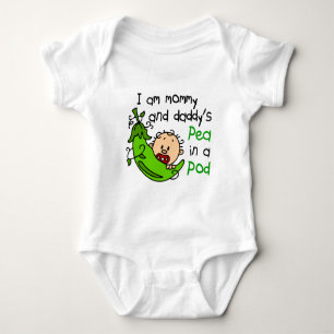 I Am Mommy & Daddy's Pea In A Pod 1 Baby Bodysuit