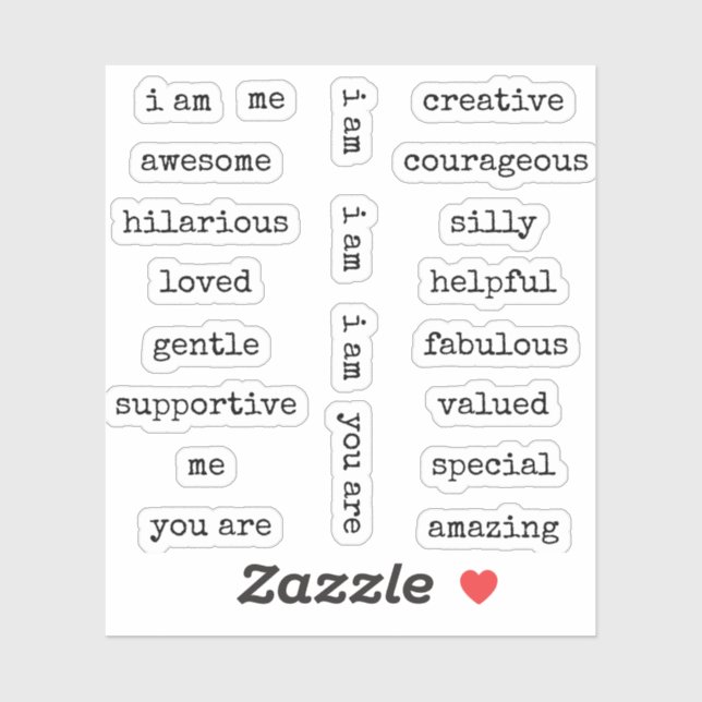 I am Motivational Affirmation (Sheet)