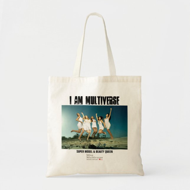 I AM MULTIVERSE - Miss Multiverse Beach Bag (Front)